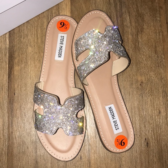 steve madden greece rhinestone sandals